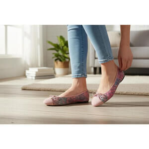 Paul Mayer Luxe Mosaic Ballet Flat Size 6.5‎ NIB (New)